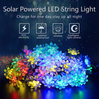 Star Ball Solar String Lights – Magical Glow for Gardens, Courtyards & Patios